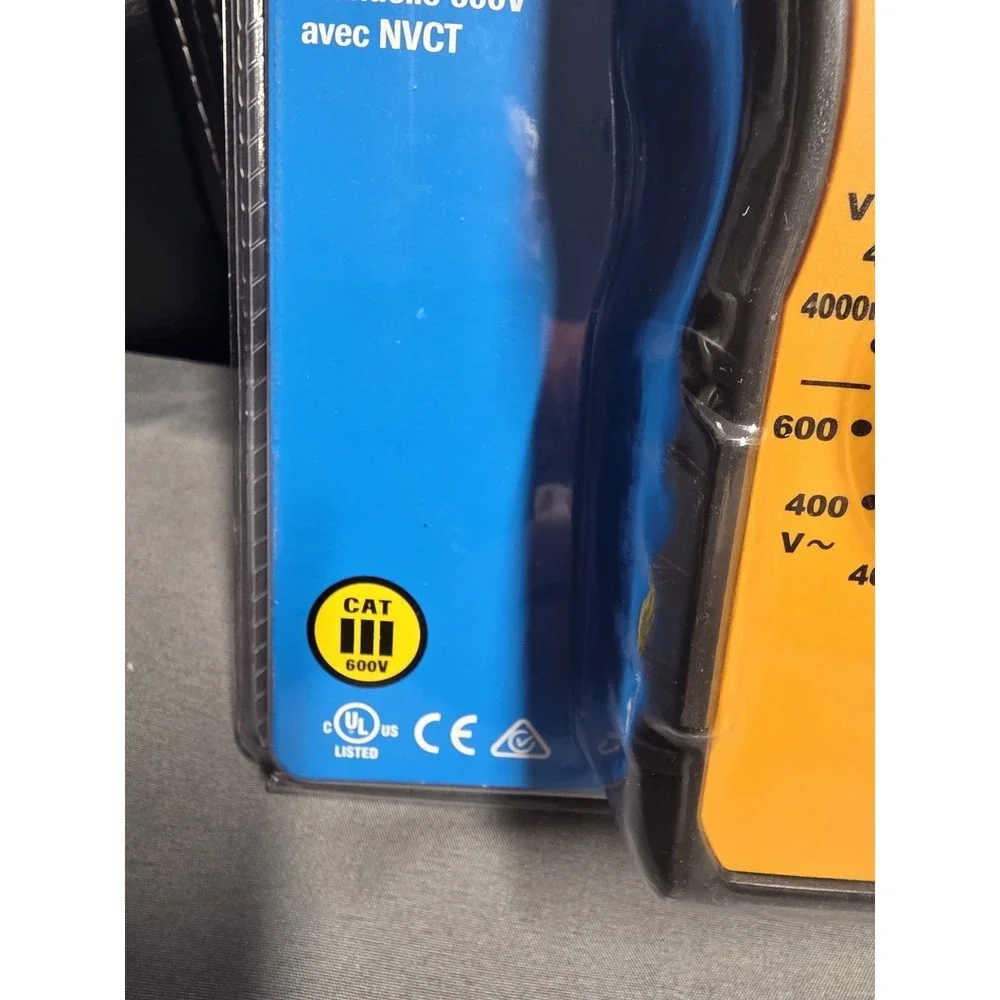 Ideal 61-327 600V Manual Range Multimeter NCVT CATIII 600V 4000 Count Display